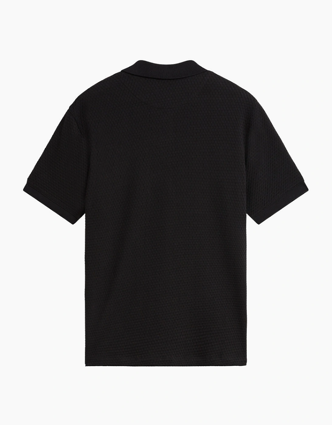 Ted Baker Redman Regular Textured Black Polo Shirt
