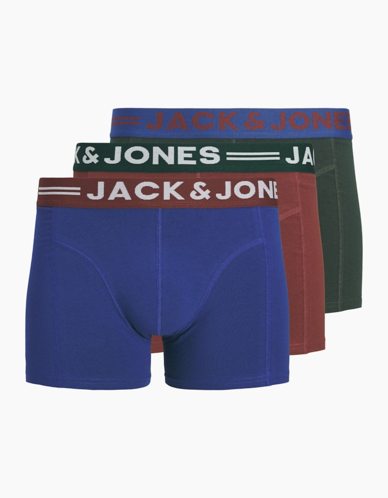 Jack & Jones Mens Lichfield 3 Pack Boxer Shorts
