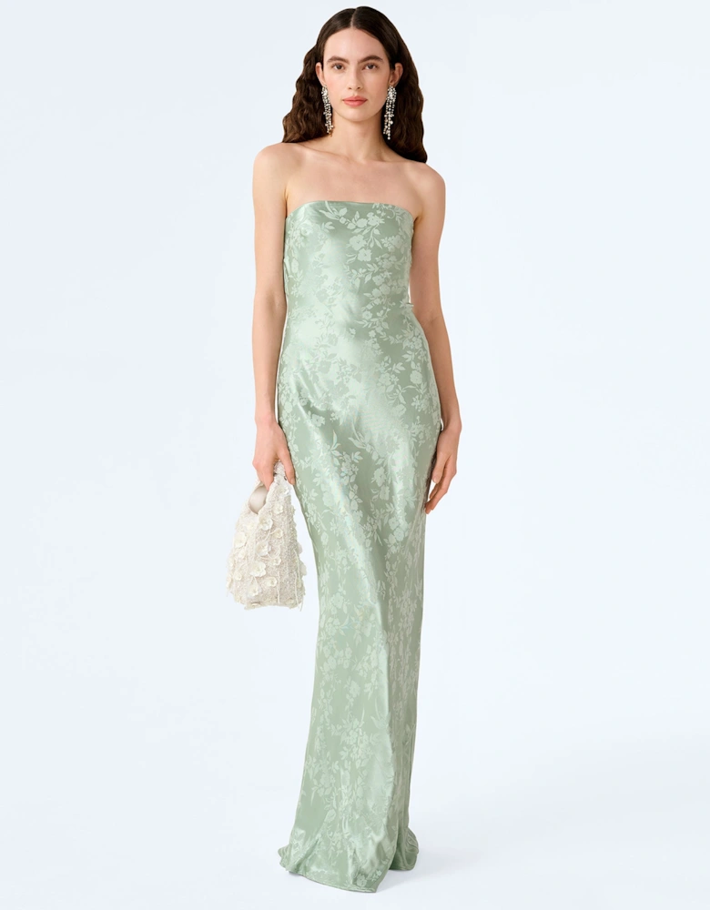 Amdra Jacquard Dress in Sage