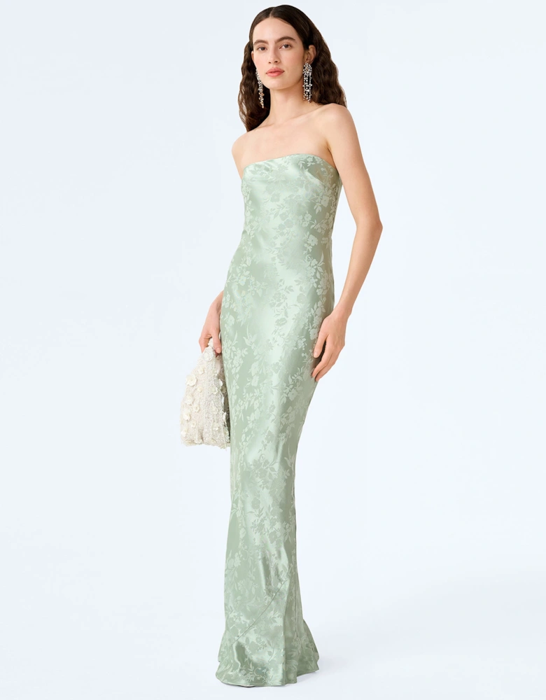 Amdra Jacquard Dress in Sage