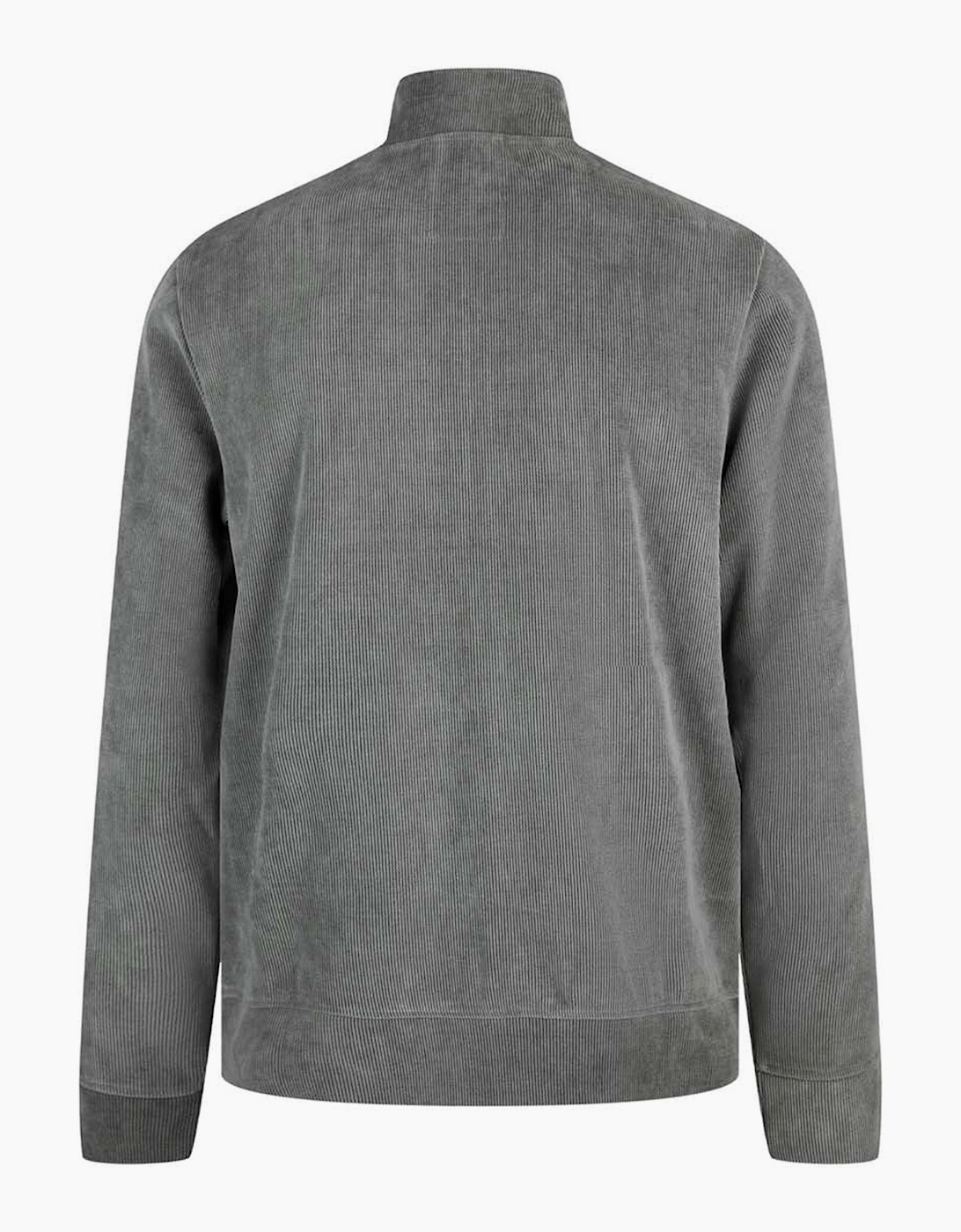 Luke 1977 Norwood Zip through Ribbed Jacket CONCRETE