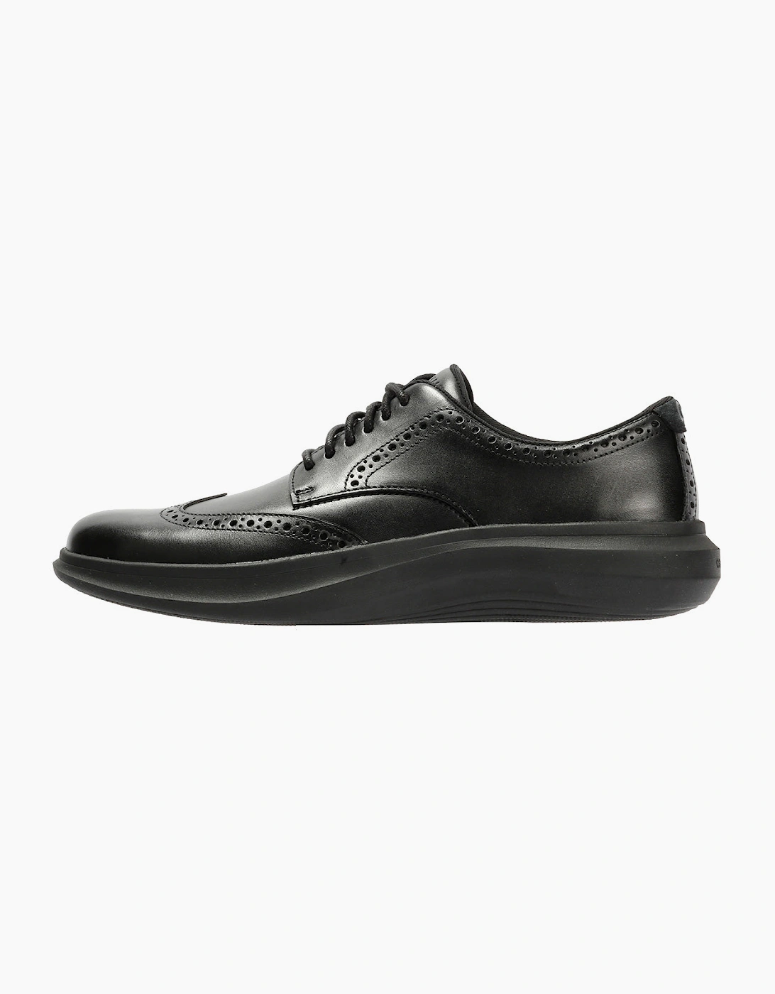 Cole Haan Grand Aerion Wingtip Oxfords Leather Men's Black Lace-Up Shoes