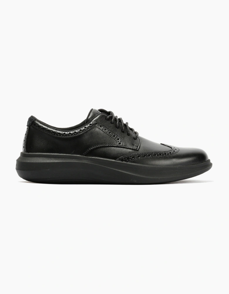 Cole Haan Grand Aerion Wingtip Oxfords Leather Men's Black Lace-Up Shoes