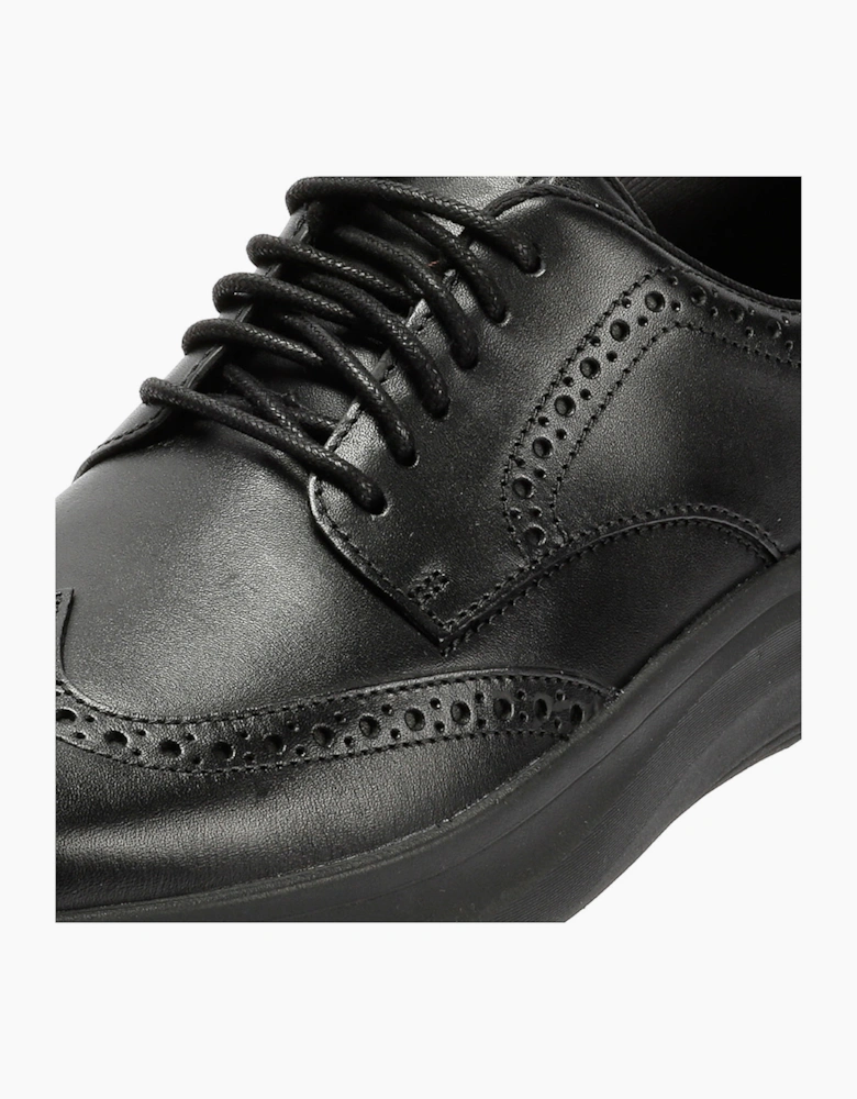 Cole Haan Grand Aerion Wingtip Oxfords Leather Men's Black Lace-Up Shoes
