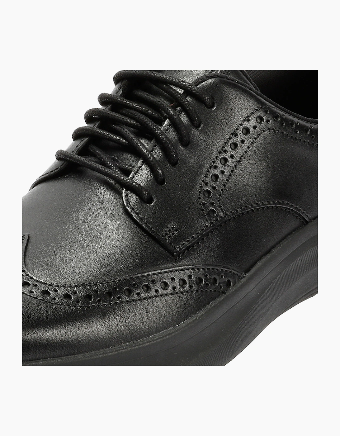 Cole Haan Grand Aerion Wingtip Oxfords Leather Men's Black Lace-Up Shoes