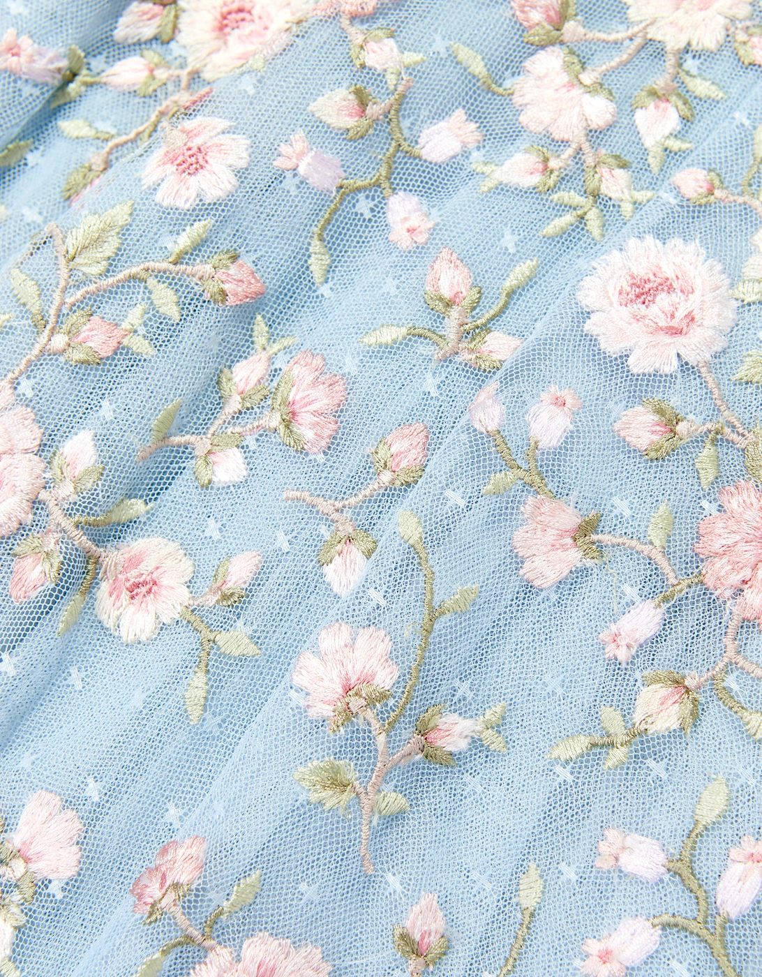 Needle & Thread Girls Eden Rose Cape Dress in Blue