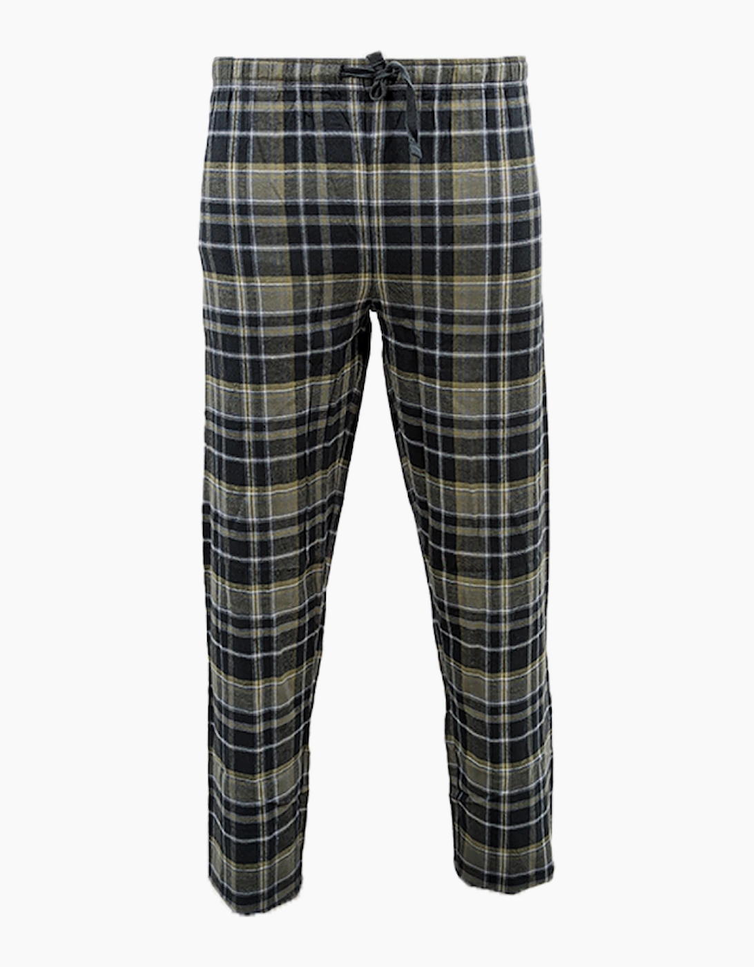 Mens Pyjama Bottoms Cotton Woven Check Stripe