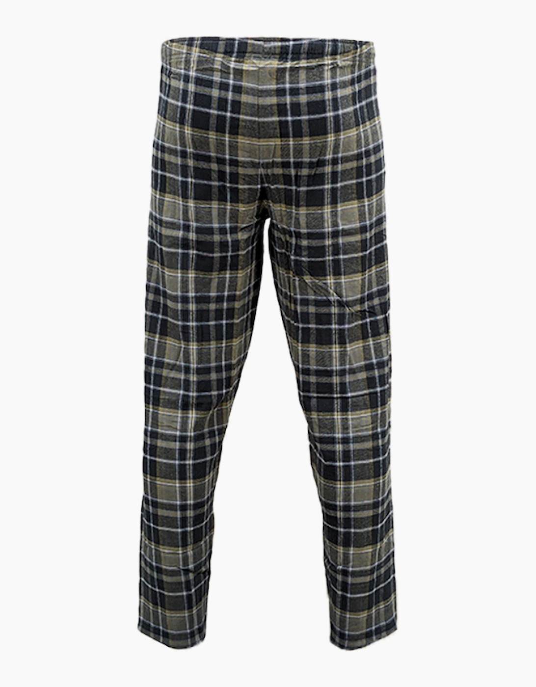 Mens Pyjama Bottoms Cotton Woven Check Stripe