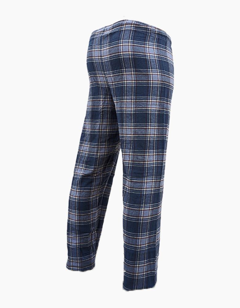 Mens Pyjama Bottoms Cotton Woven Check Stripe