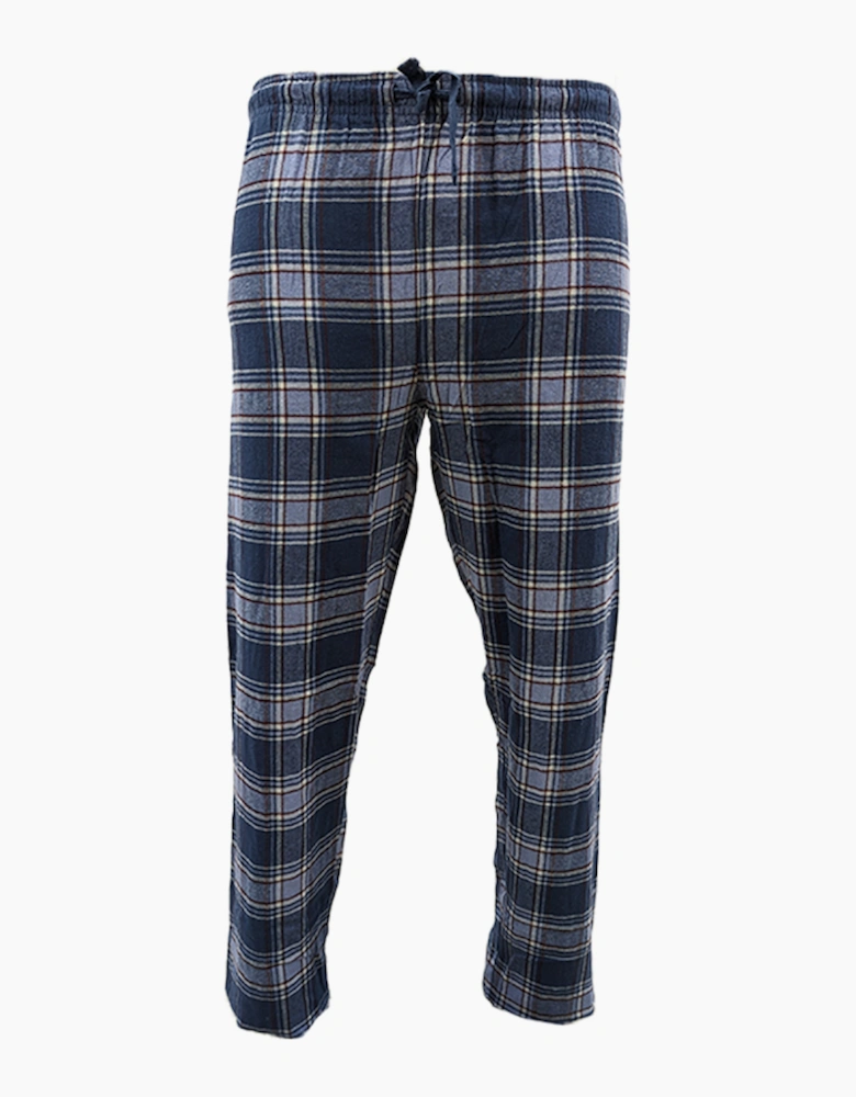 Mens Pyjama Bottoms Cotton Woven Check Stripe