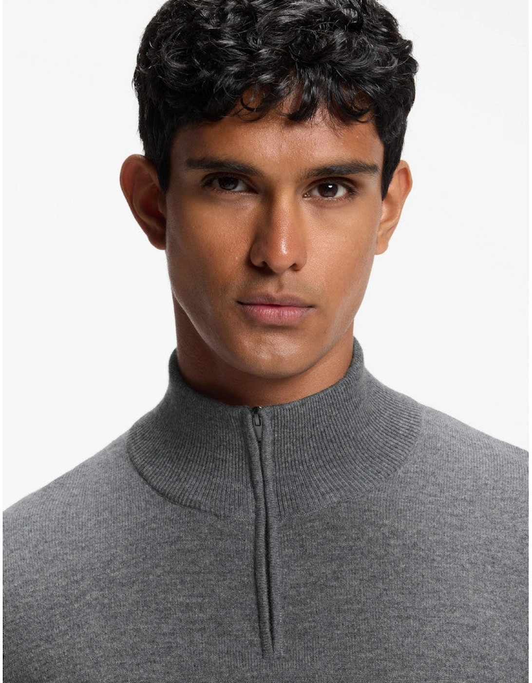 BOSS Black H Hemarlo Sweater 030 Med Grey