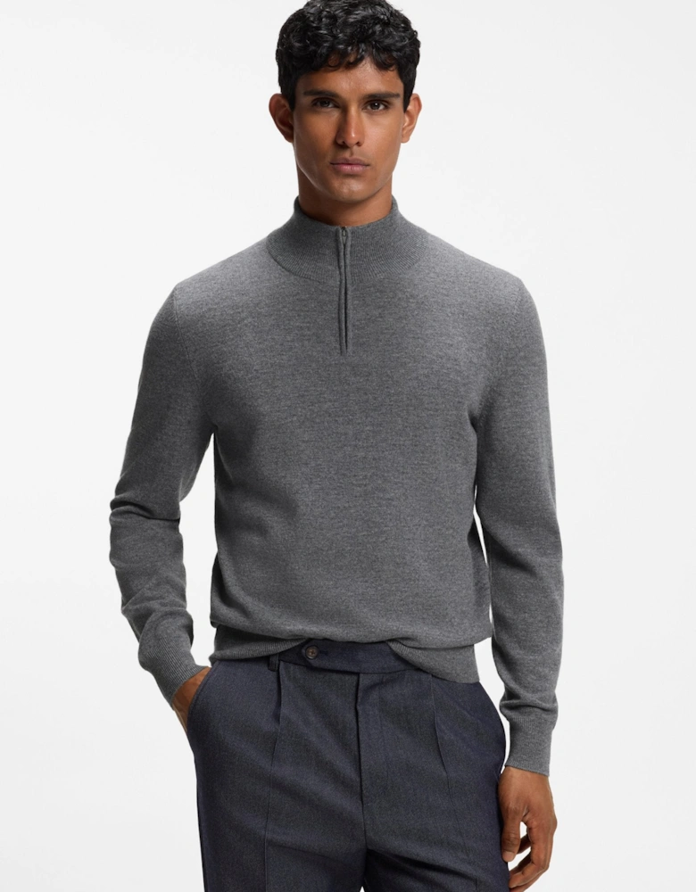 BOSS Black H Hemarlo Sweater 030 Med Grey