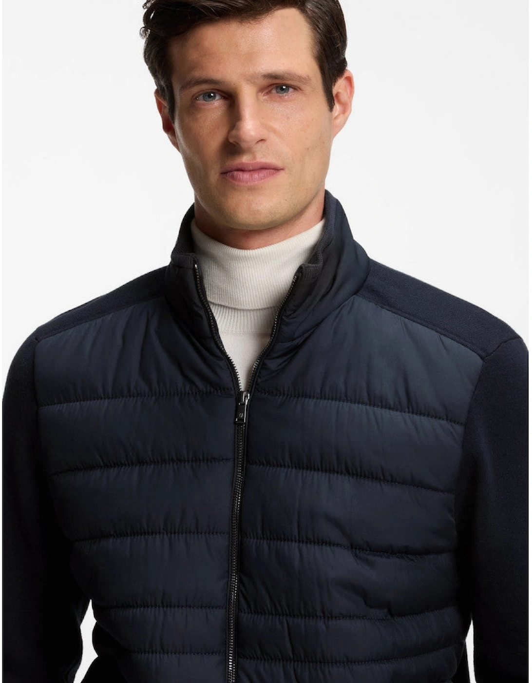 BOSS Black H Facente Zip Jacket 404 Dk Blue