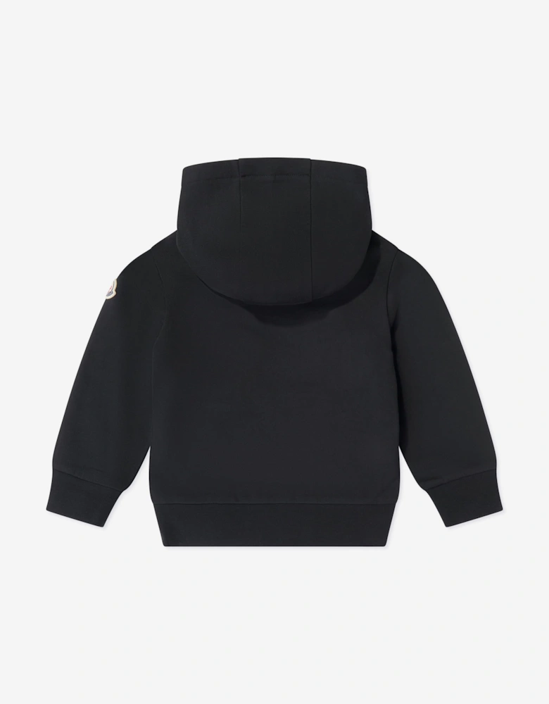 Moncler Enfant Boys Logo Hoodie in Black
