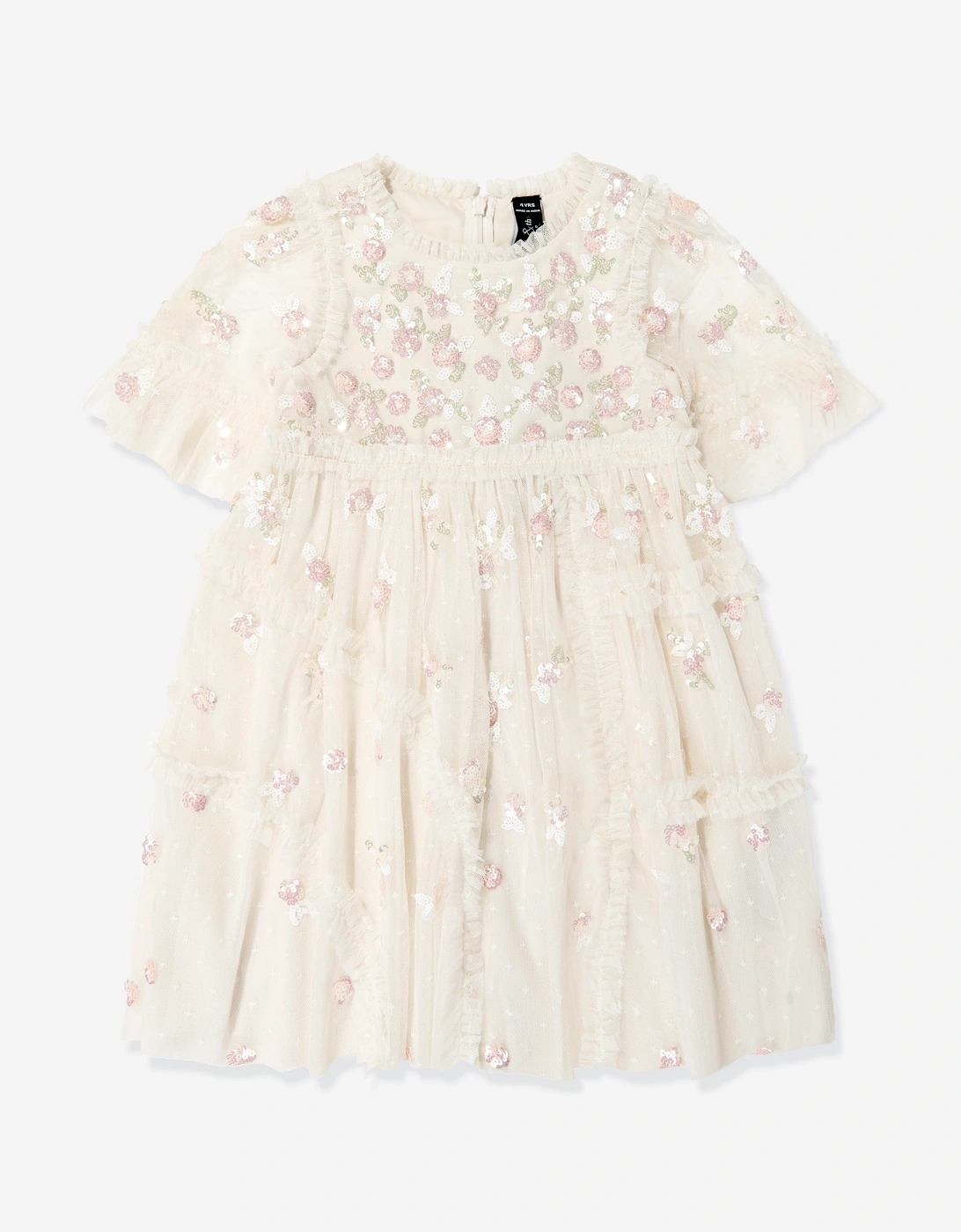 Needle & Thread Shimmer Ditsy Short Sleeve Dress - Unisex - Kids Occasion Wear - White - 6 Y | 116 Cm - Kids - Image 2