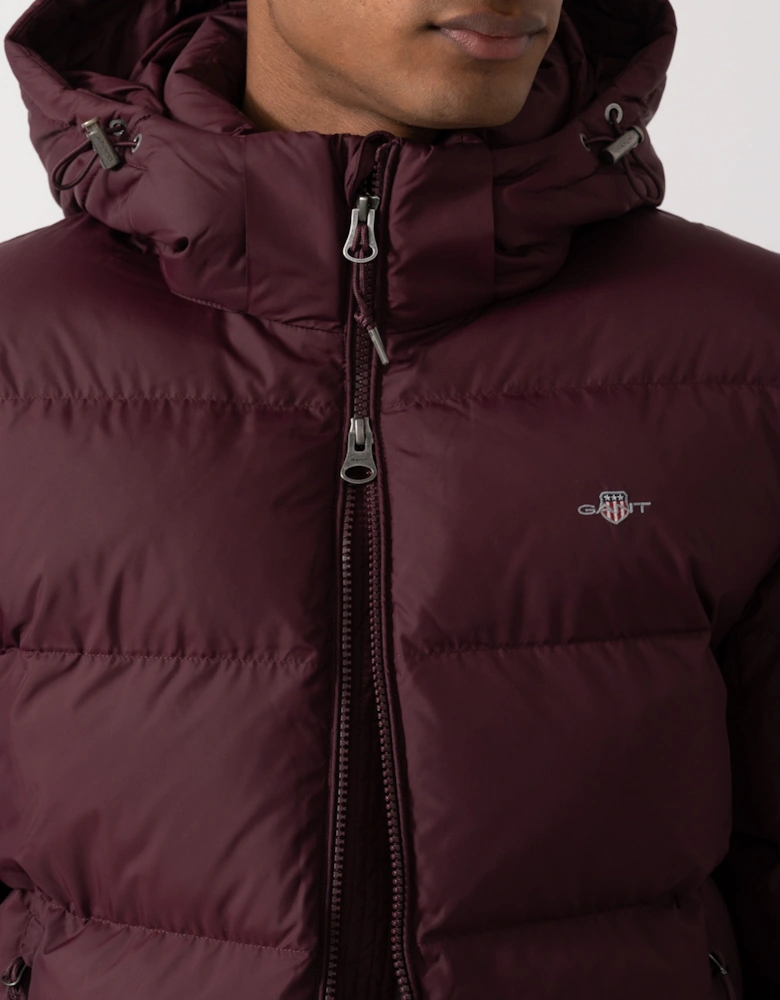 GANT Mens Active Cloud Jacket - 667 Darkened Wine