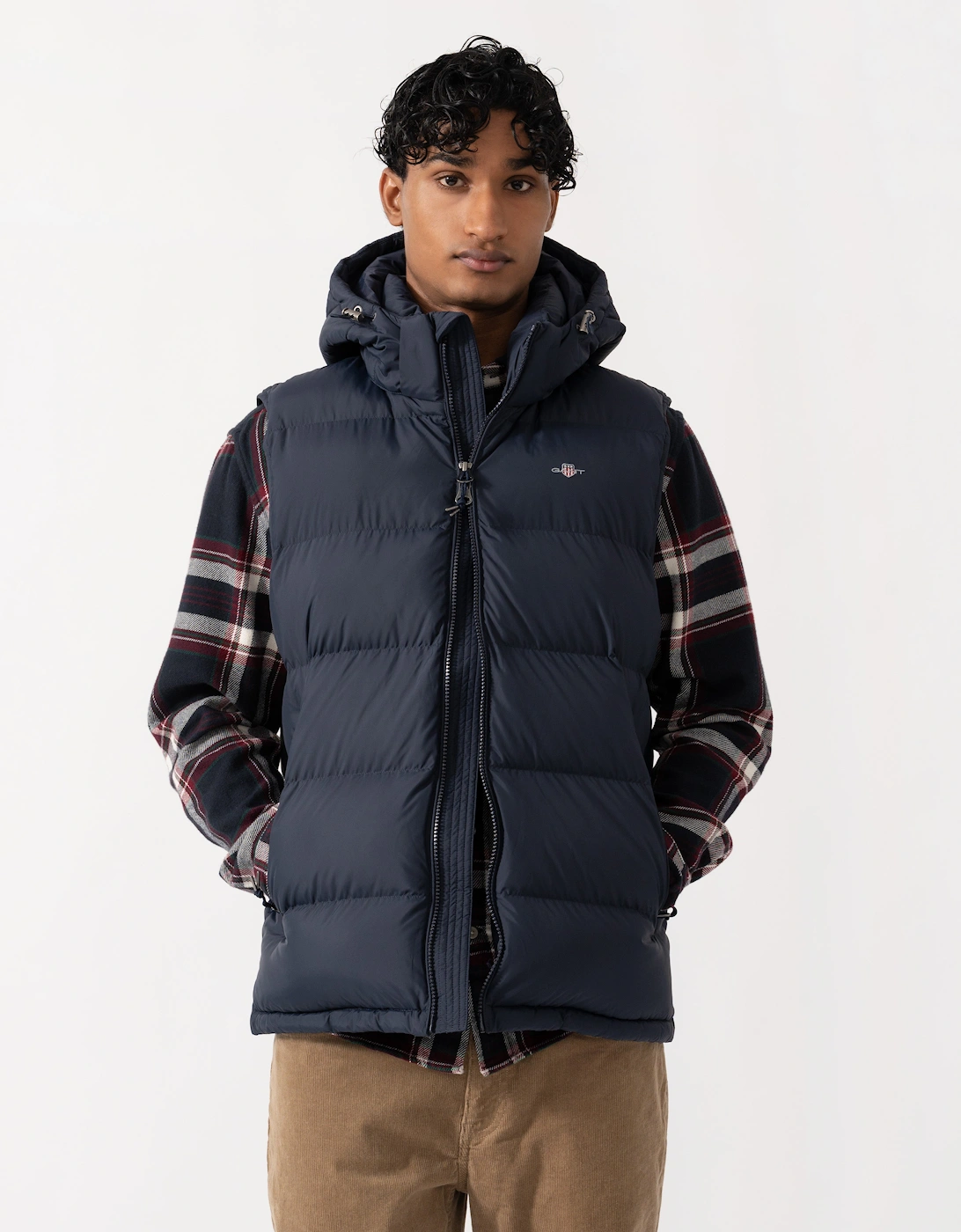 GANT Mens Active Cloud Vest - 433 Evening Blue
