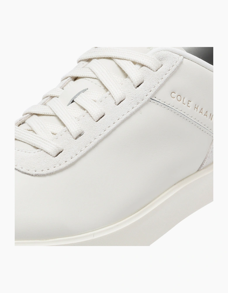 Cole Haan Grand Crosscourt Packaway Leather Men's Ivory Trainers