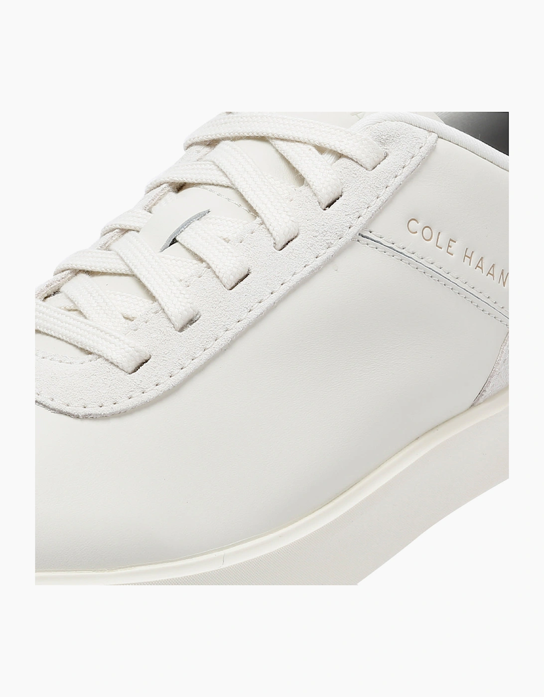 Cole Haan Grand Crosscourt Packaway Leather Men's Ivory Trainers