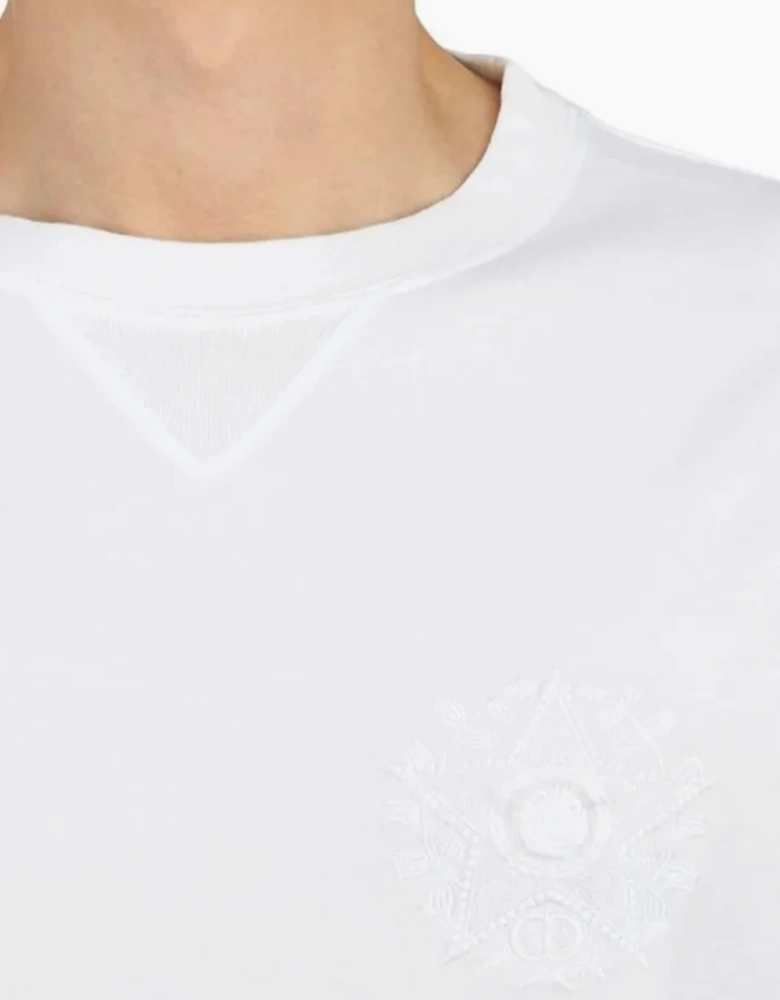 DIOR CD ÉTOILE EMBROIDERED TEE WHITE