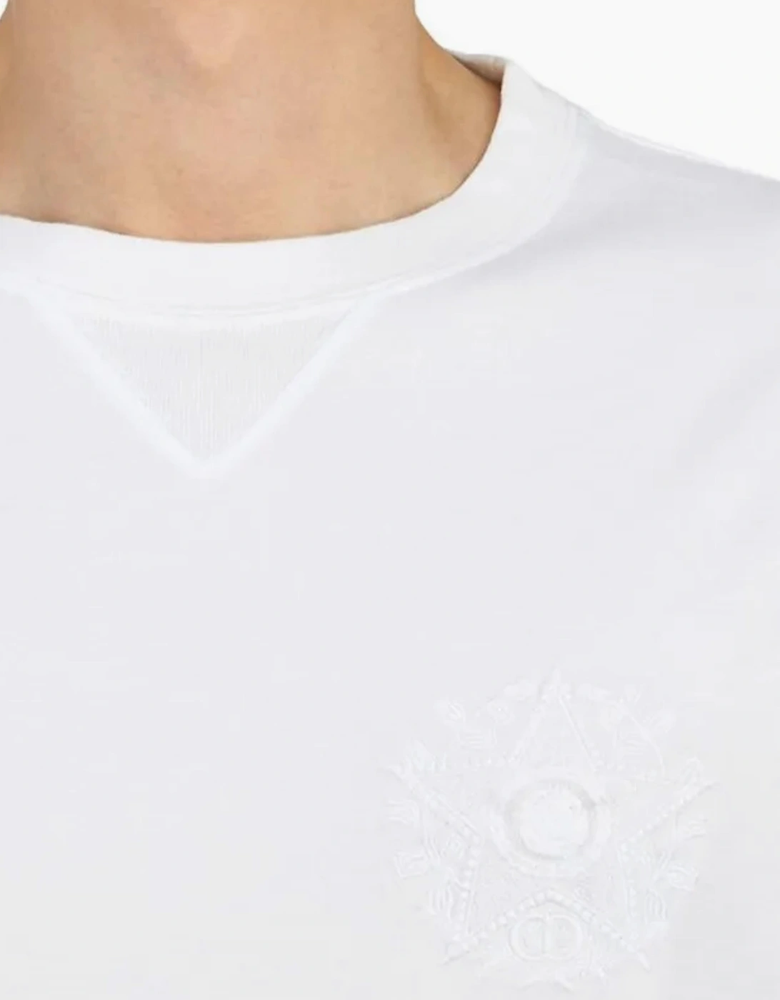 DIOR CD ÉTOILE EMBROIDERED TEE WHITE