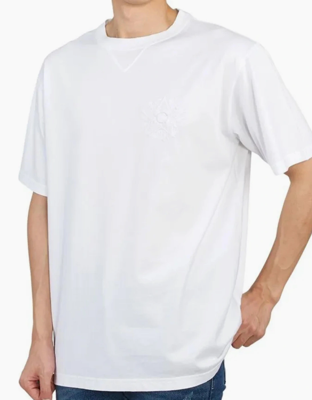 DIOR CD ÉTOILE EMBROIDERED TEE WHITE