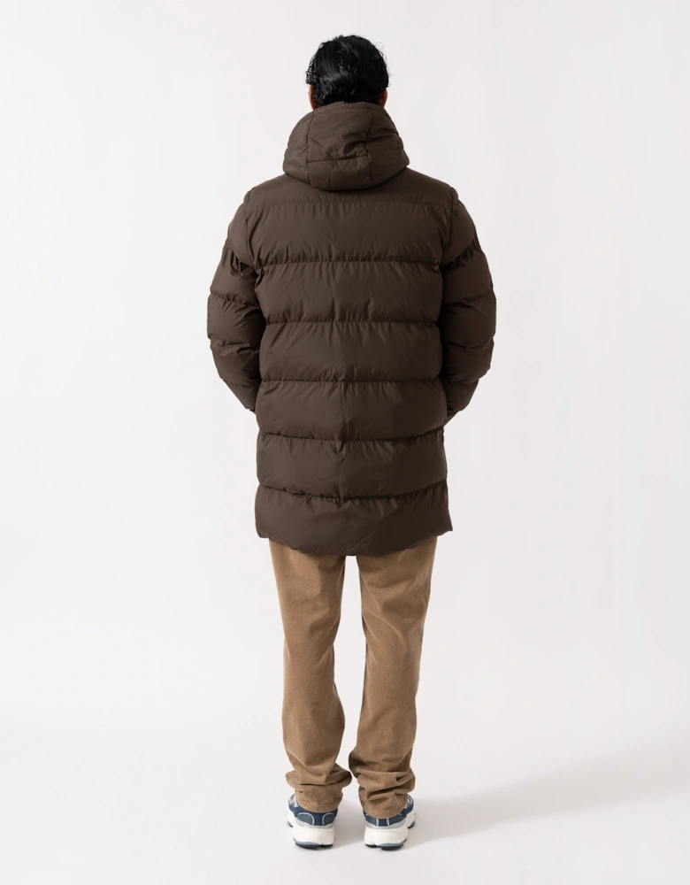 GANT Active Cloud Mens Mid Length Jacket - 217 Black Brown