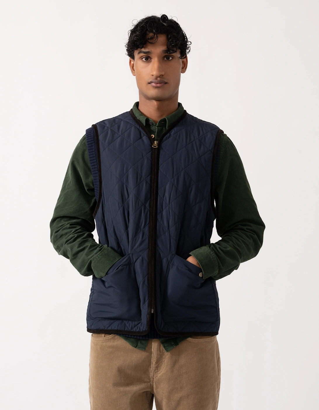GANT Mens Waxed Double Decker Coat - 433 Evening Blue