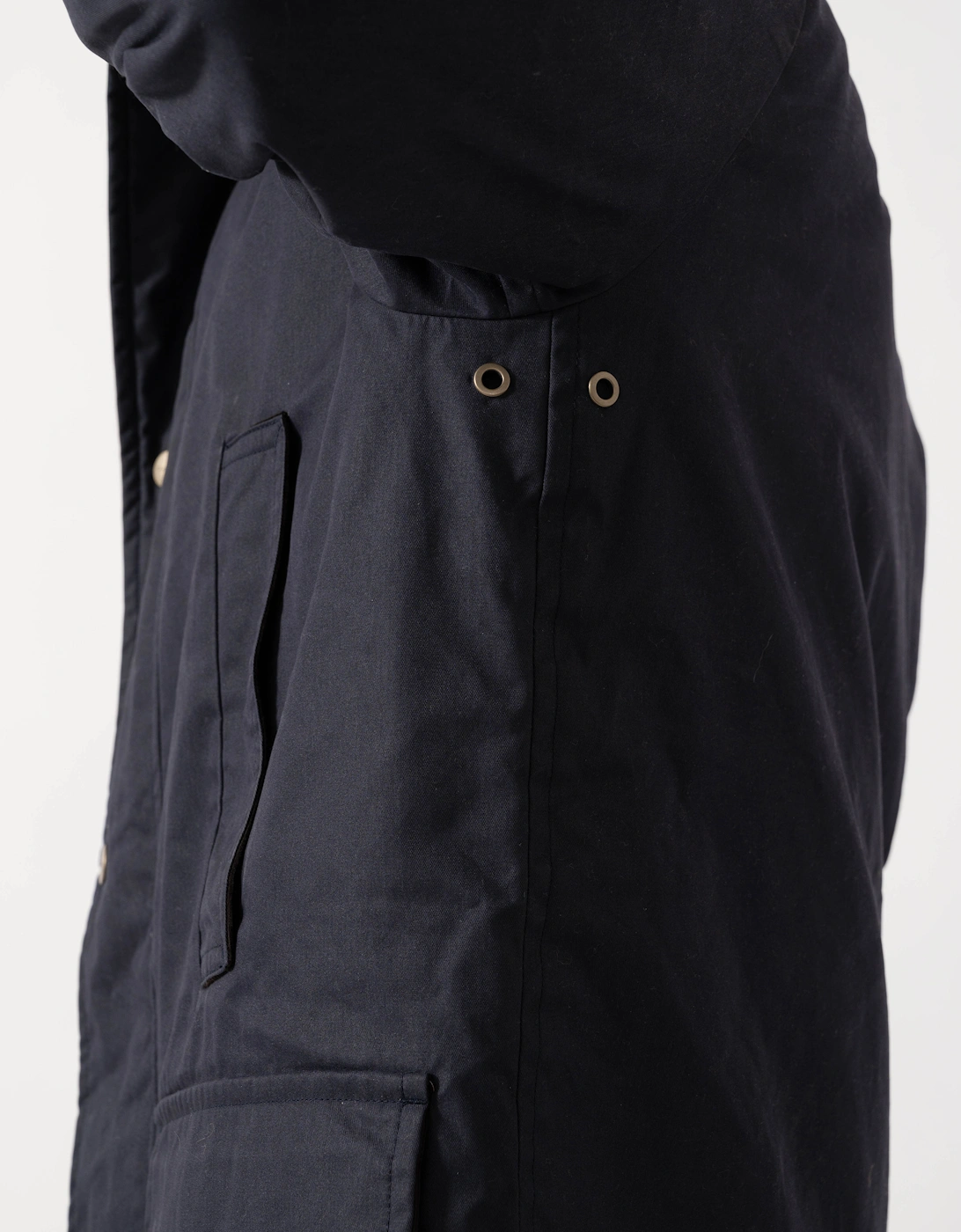 GANT Mens Waxed Double Decker Coat - 433 Evening Blue