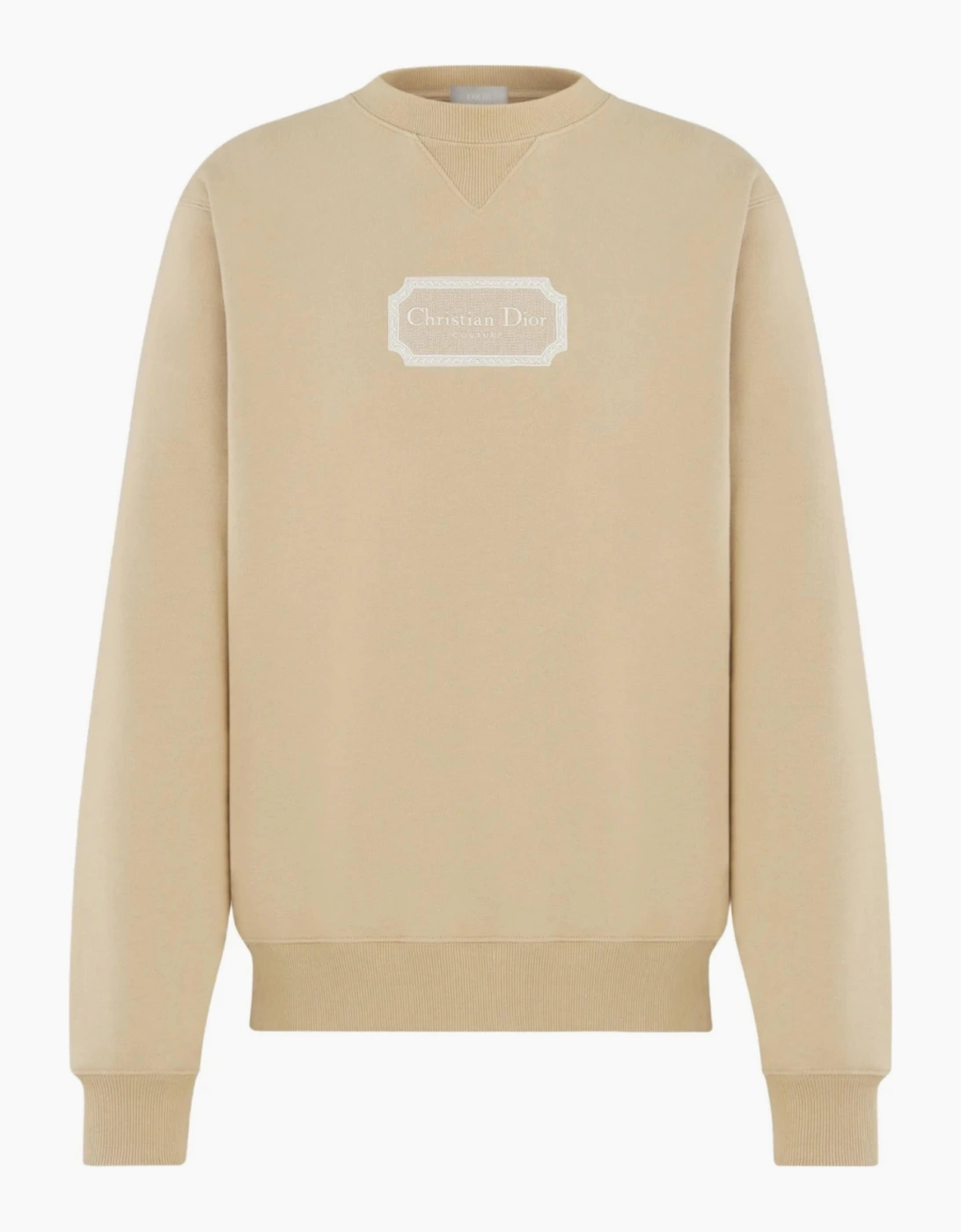 DIOR COUTURE PLAQUE SWEATSHIRT SAND