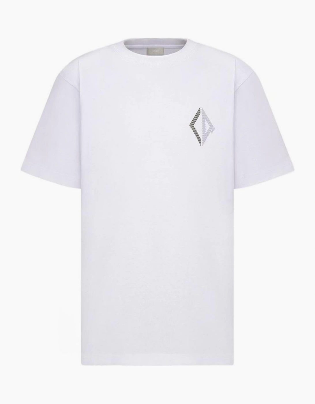 DIOR CD DIAMOND LOGO TEE WHITE
