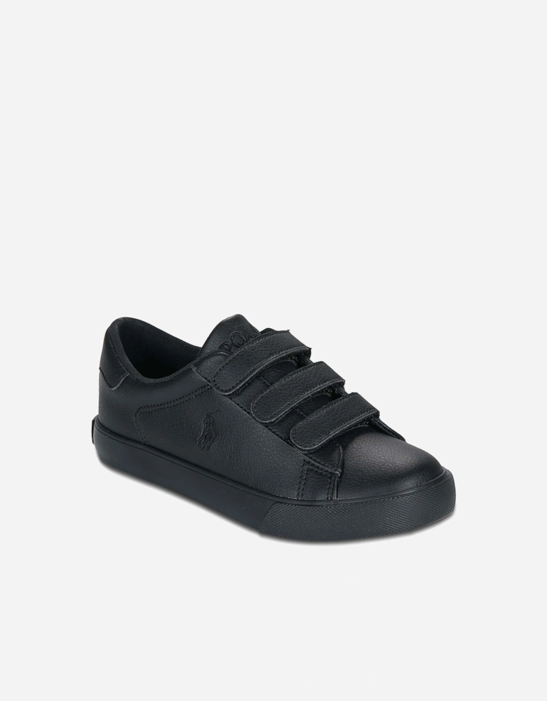 Ralph Lauren Kids Easten EZ Trainers in Black
