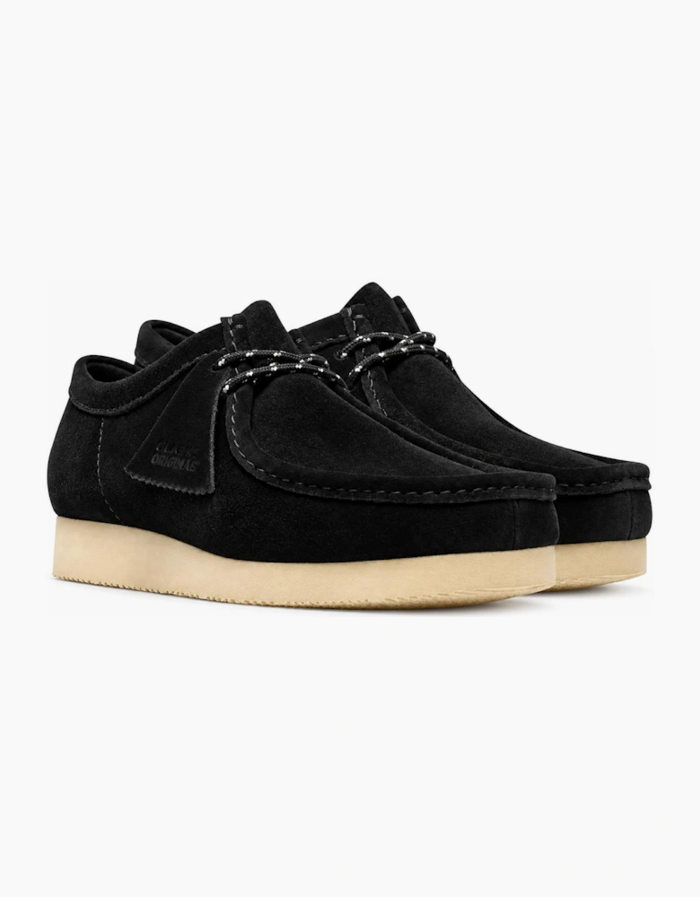 Clarks Originals Wallabee Lite Shoes Black Suede
