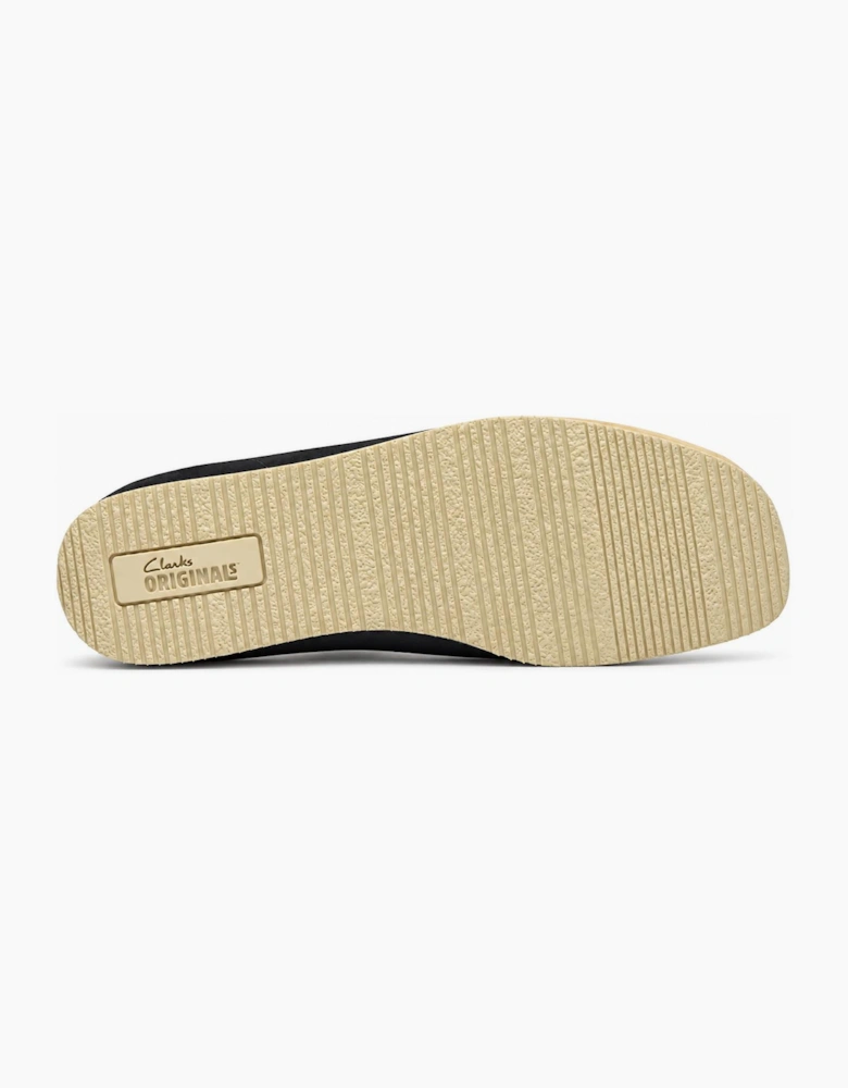 Clarks Originals Wallabee Lite Shoes Black Suede