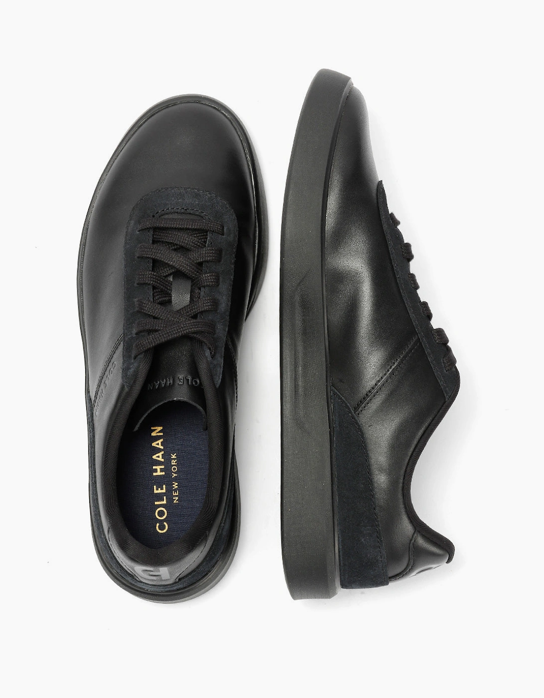Cole Haan Grand Crosscourt Packaway Leather Men's Black Trainers
