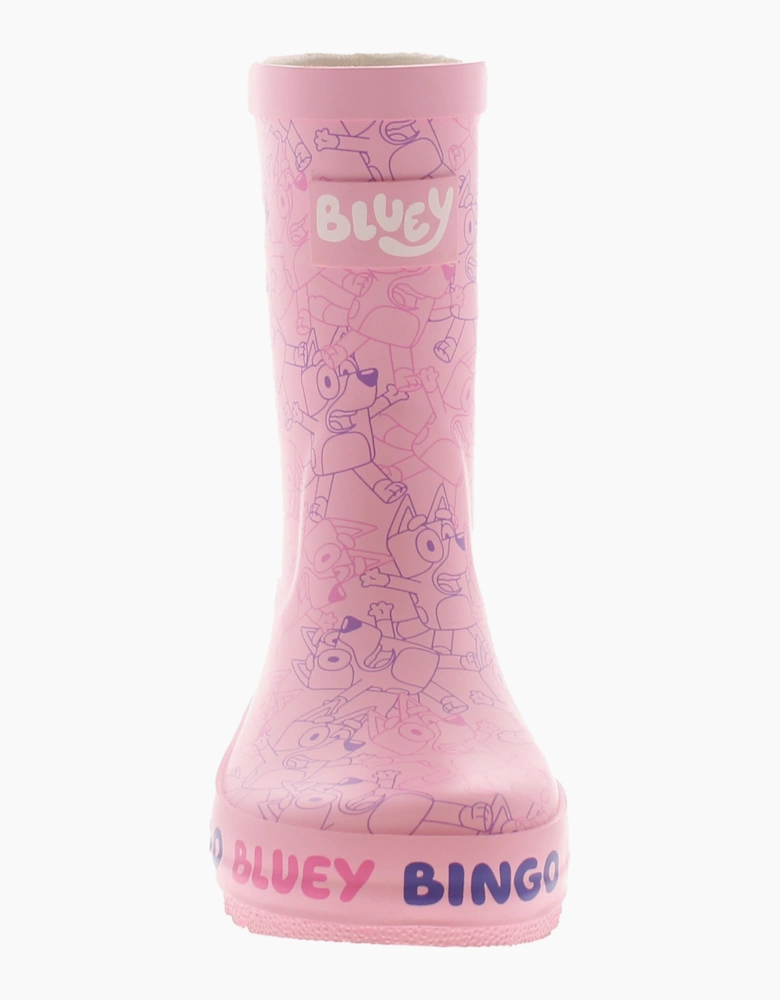 Bluey Girls Wellies Bluey Bingo Pb Welly pink UK Size