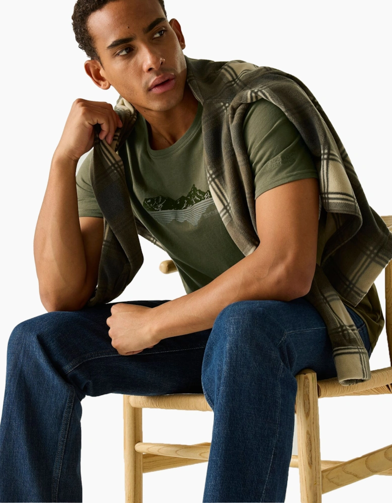 Regatta Mens Cline IX Mountain Reflection T-Shirt