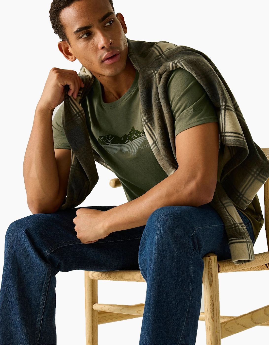 Regatta Mens Cline IX Mountain Reflection T-Shirt