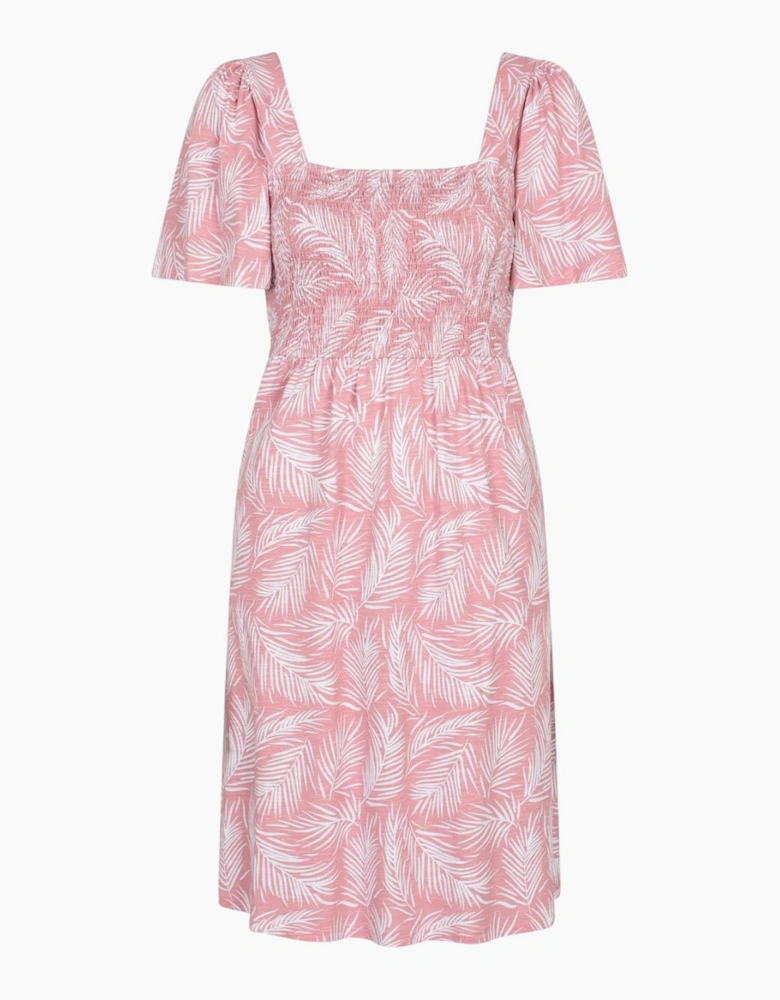 Mountain Warehouse Womens/Ladies Hydra Palm Leaf Shirred Dress