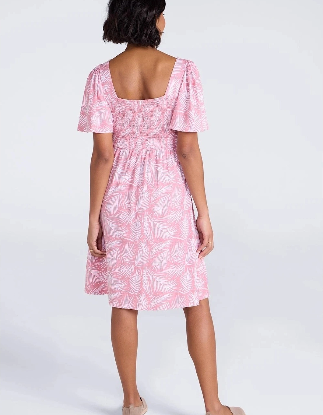 Mountain Warehouse Womens/Ladies Hydra Palm Leaf Shirred Dress