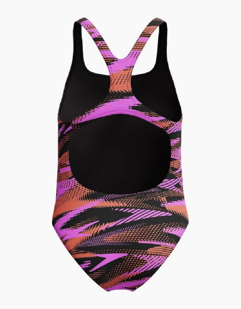 Speedo Girls Hyperboom Medalist All-Over Print One Piece Swimsuit