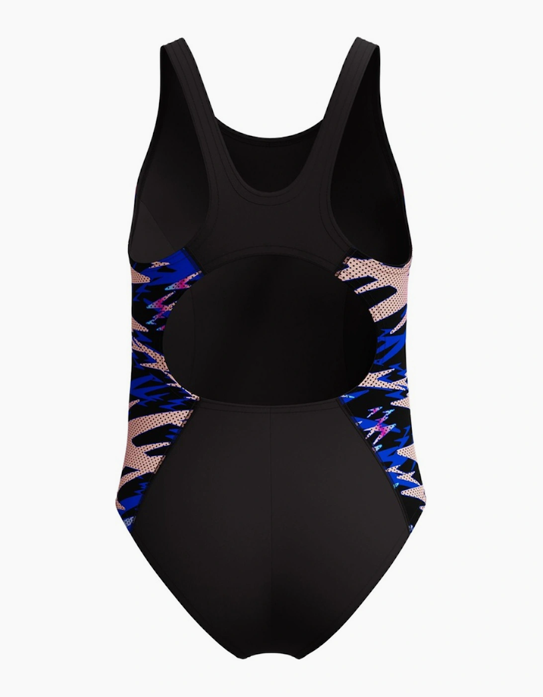 Speedo Girls Hyperboom Splice Abstract Muscleback One Piece Swimsuit