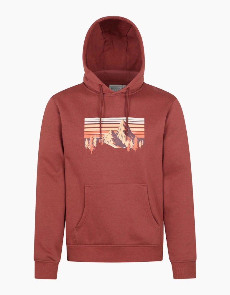 Mountain Warehouse Mens Mountain Scene Hoodie