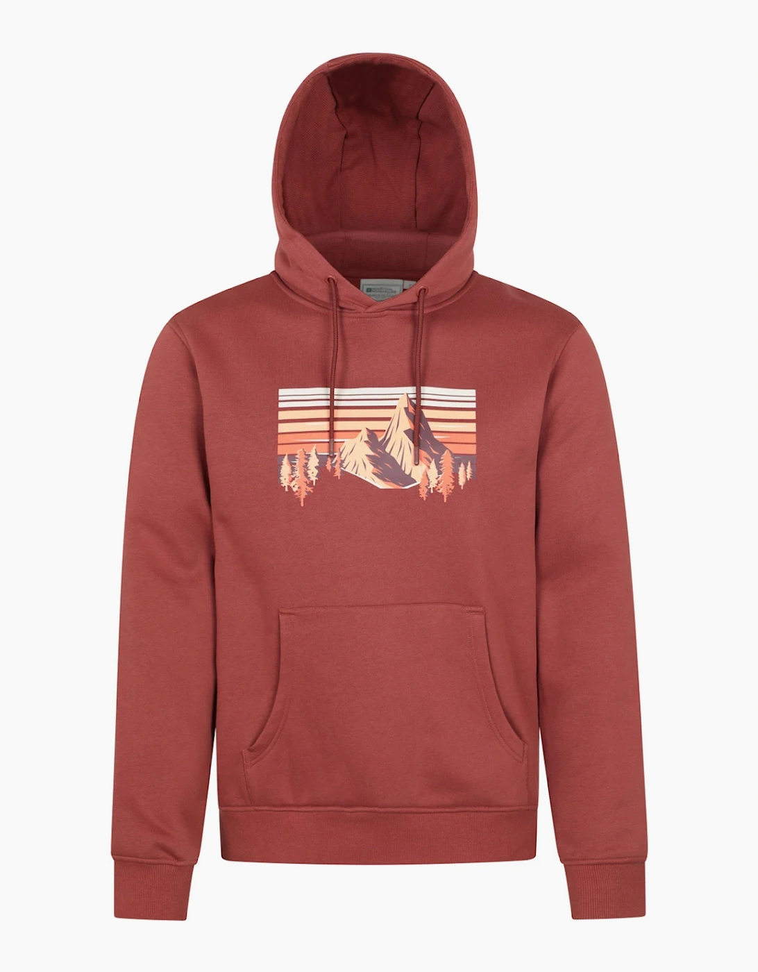 Mountain Warehouse Mens Mountain Scene Hoodie