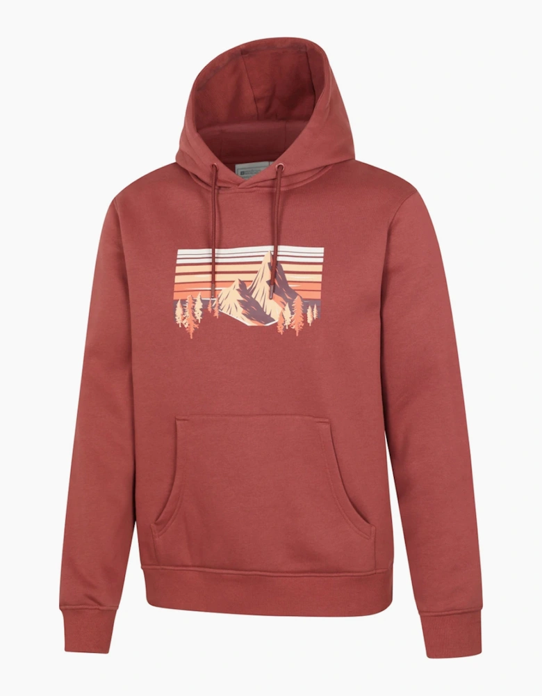 Mountain Warehouse Mens Mountain Scene Hoodie