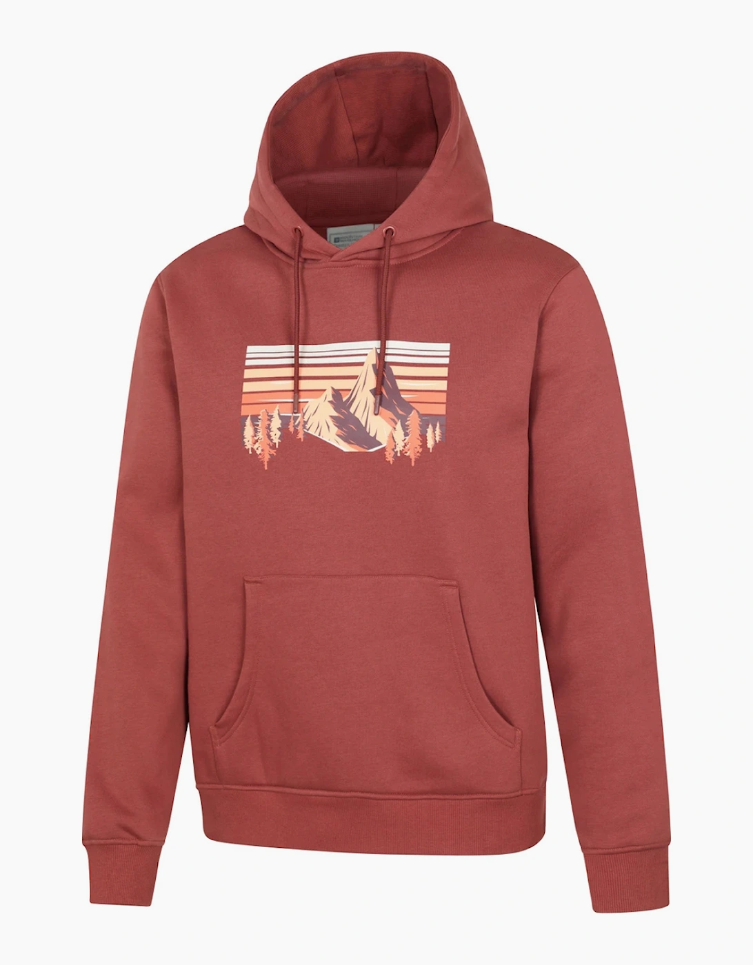 Mountain Warehouse Mens Mountain Scene Hoodie