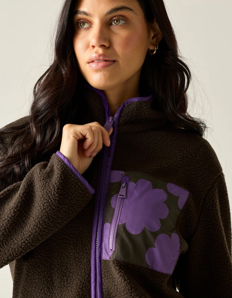 Regatta Womens/Ladies Orla Kiely Sun Daisy Borg Full Zip Fleece Jacket