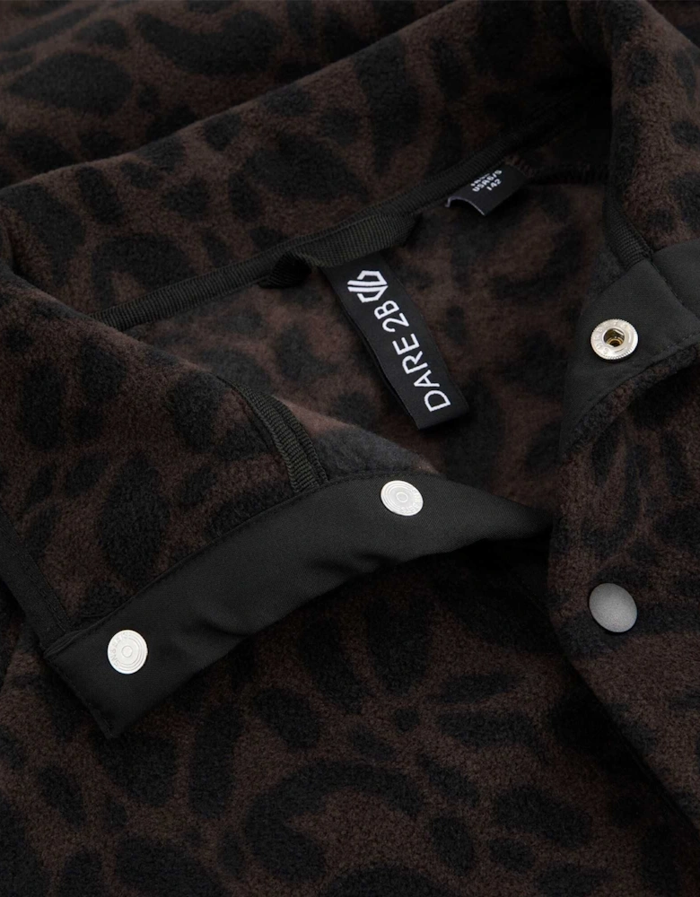 Dare 2B Womens/Ladies Leopard Print Fleece Top
