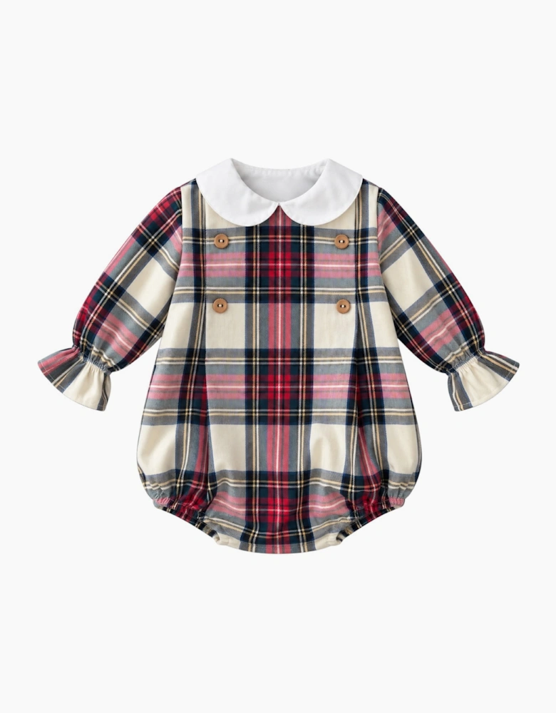 Boys Tartan Romper