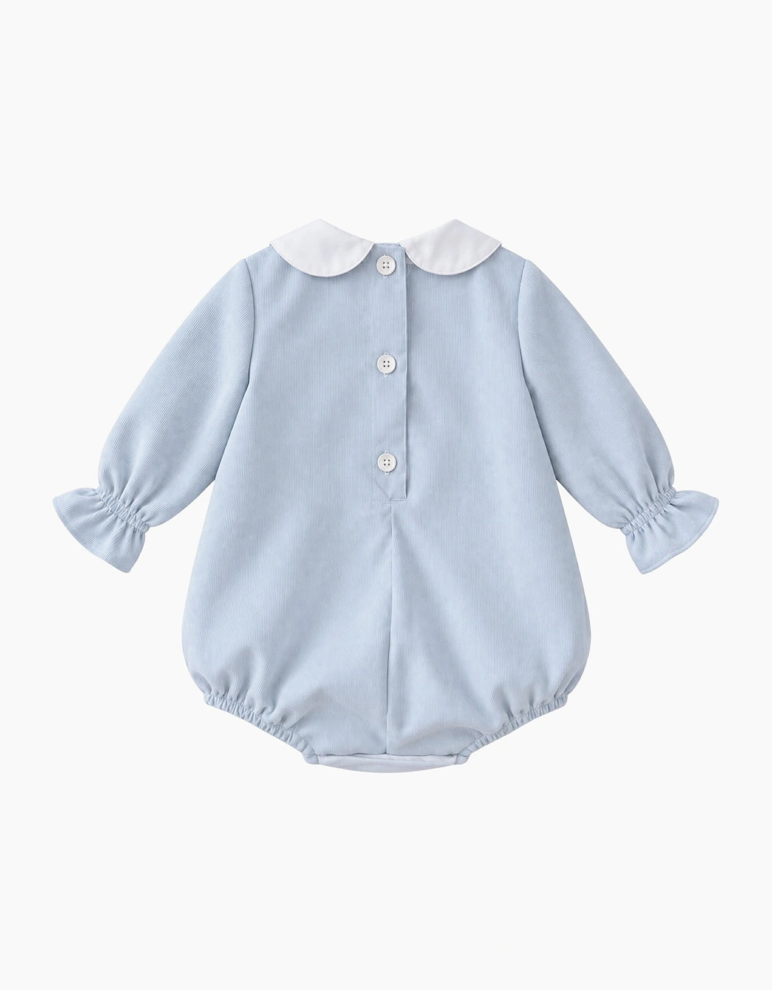 Boys Pale Blue Corduroy Romper